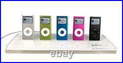 Apple Store Display iPod Nano 2nd Gen 5-Unit Acrylic Tray Dummy Set 2006 Vintage