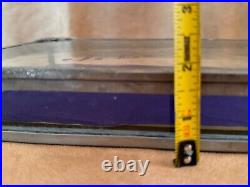 Art Deco Glass Tabletop Store Display Case counter top lidded box j. E. Shields