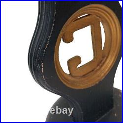 Art Deco Hat Stand Store Display Black Gold Wood G Logo Initial Vintage Collecti