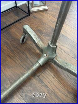 Art Deco Machine Age Rolling Garment Rack Clothing Store Display Vintage Antique