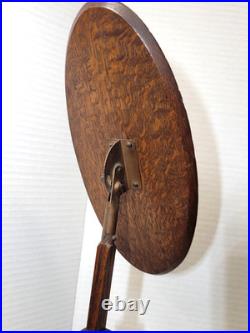 Arts & Crafts Oak Shoe Store Display Stand Antique Vintage 1910s Adjustable