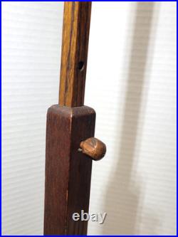 Arts & Crafts Oak Shoe Store Display Stand Antique Vintage 1910s Adjustable