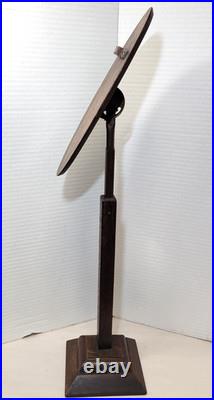 Arts & Crafts Oak Shoe Store Display Stand Antique Vintage 1910s Adjustable