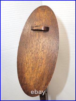 Arts & Crafts Oak Shoe Store Display Stand Antique Vintage 1910s Adjustable