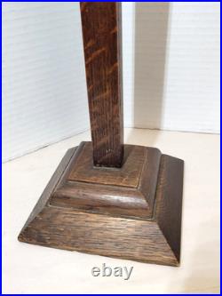 Arts & Crafts Oak Shoe Store Display Stand Antique Vintage 1910s Adjustable
