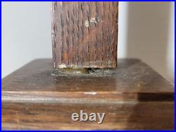 Arts & Crafts Oak Shoe Store Display Stand Antique Vintage 1910s Adjustable