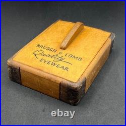 Bausch & Lomb Quality Eyewear Vintage Wood Counter Display Case Optometrist Box