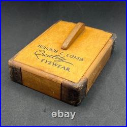 Bausch & Lomb Quality Eyewear Vintage Wood Counter Display Case Optometrist Box