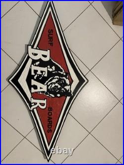 Bear Surfboards Surf Sign Vintage Style Wall Sign Collection