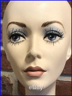 Beautiful Blue Eyed Vintage Department Store Mannequin Head