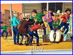 Beautiful Vintage 1963 Huge 34x94 Levi's Jeans Dept Store Display Poster Banner