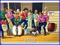 Beautiful Vintage 1963 Huge 34x94 Levi's Jeans Dept Store Display Poster Banner