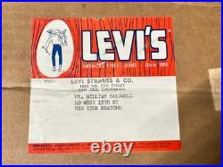 Beautiful Vintage 1963 Huge 34x94 Levi's Jeans Dept Store Display Poster Banner