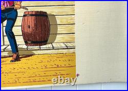 Beautiful Vintage 1963 Huge 34x94 Levi's Jeans Dept Store Display Poster Banner