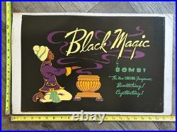Black Magic Bombi Perfume Witchcraft Vintage Sign Display Ad 1940s Black Power