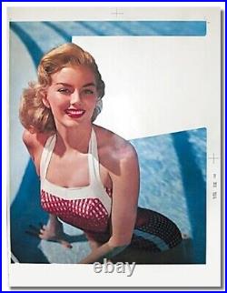 Blonde Calendar Girl Poster Store Display Image Sign Vintage Original 1950's
