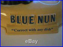 Blue Nun Rare Vintage Advertising Salesman Liquor Display Bottle Stand
