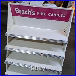 Brach's Fine Candies Vintage Display Rack 5 Shelves Retail Store Display Metal