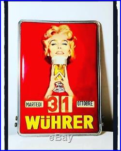 Calendario Perpetuo Vintage Birra Wuhrer Roy Vercelli Funzionante