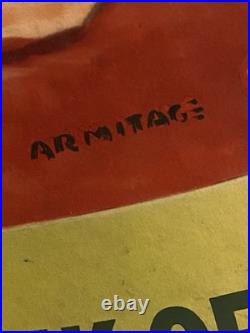 Canada Dry Vtg Easel Back Store Display WithGirl 28 X 16 The Best Drink Of All