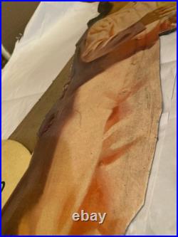 Canada Dry Vtg Easel Back Store Display WithGirl 28 X 16 The Best Drink Of All