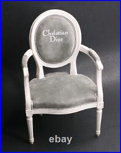 Christian Dior Advertising Louis XVI Style Doll Chair 12 Vintage Store Display