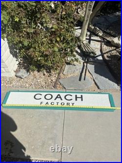 Coach Factory Double sided store display sign authentic vintage Rare