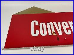 Converse Vintage Store Display Metal Panel! 30 X 16