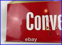 Converse Vintage Store Display Metal Panel! 30 X 16