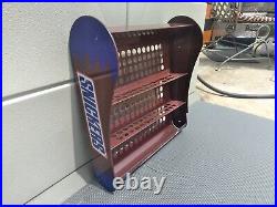 Cool Vintage SNICKERS METAL TIN CANDY RACK STORE DISPLAY SIGN ADVERTISING