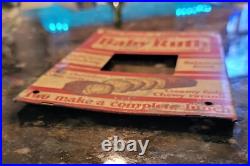 Curtiss Baby Ruth Candy Bar Metal Store Display Vintage 6.5 X 4.5 PART ONLY