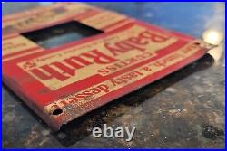 Curtiss Baby Ruth Candy Bar Metal Store Display Vintage 6.5 X 4.5 PART ONLY