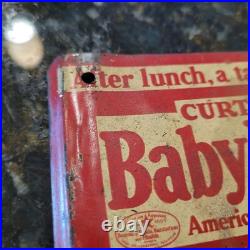 Curtiss Baby Ruth Candy Bar Metal Store Display Vintage 6.5 X 4.5 PART ONLY