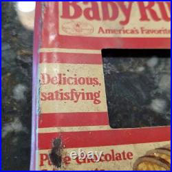 Curtiss Baby Ruth Candy Bar Metal Store Display Vintage 6.5 X 4.5 PART ONLY