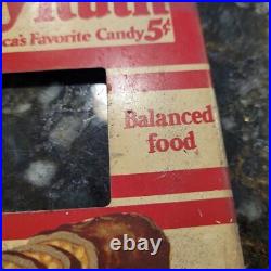 Curtiss Baby Ruth Candy Bar Metal Store Display Vintage 6.5 X 4.5 PART ONLY