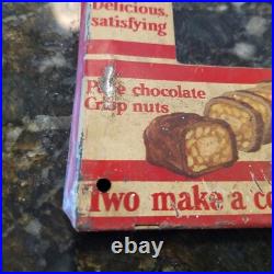 Curtiss Baby Ruth Candy Bar Metal Store Display Vintage 6.5 X 4.5 PART ONLY