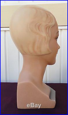 Decoeyes Mannequin Head/Bust Vintage 1920s Style Store Hat Display Nicole