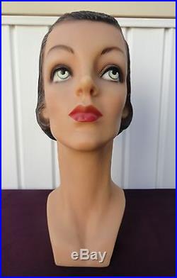 Decoeyes Mannequin Head/Bust Vintage 1930s Style Store Hat Display Alice