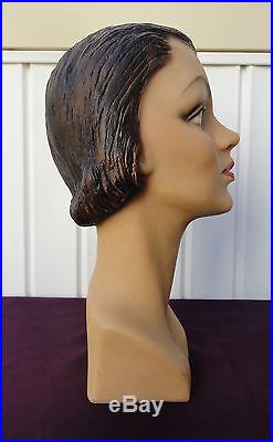 Decoeyes Mannequin Head/Bust Vintage 1930s Style Store Hat Display Alice