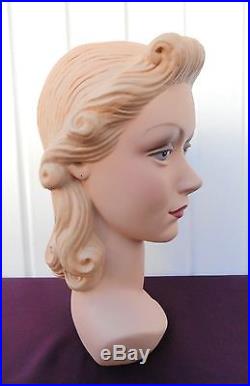 Decoeyes Mannequin Head/Bust Vintage 1940s Style Store Hat Display Daisy