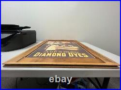 Diamond Dyes Store Display Cabinet Vintage Reproduction Sign