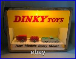 Dinky Toys Vintage Lighted Display Case / Store Display