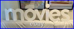 Display Sign Retail Store LARGE Acrylic Movies Vintage Signage 90s Die-cut