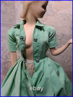Doll Counter Store Display Mannequin 1950s Dress 19 Advertising Vintage Plaster