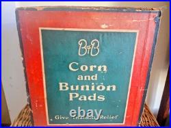 Early 1900s Johnson & Johnson Corn & Bunion Cabinet General Store Display Ex