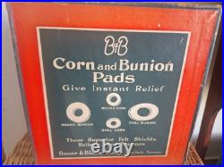 Early 1900s Johnson & Johnson Corn & Bunion Cabinet General Store Display Ex