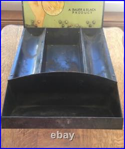 Early 1900s Wet-Pruf Adhesive Tape Tin Lithographed Display Case, pre-Band-Aid