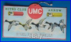 Early Vintage Union Metallic Cartridge Co Store Display Diecut UMC Ducks RARE