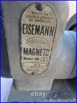 Eisemann magneto antique vintage counter top sales display Hand crank. AM type
