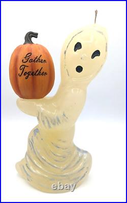 Enormous Vintage Halloween Ghost & Jol Store Display Candle Decorations, Gurley